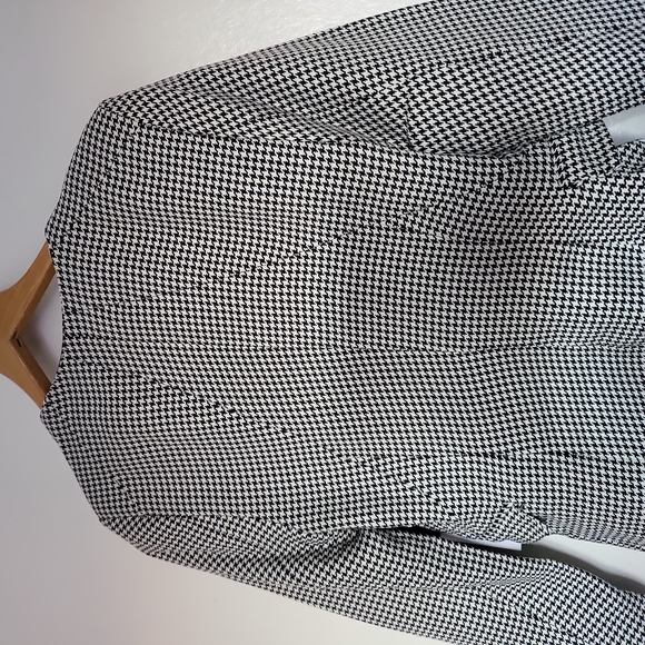 NWT JASON WU HOUNDSTOOTH LONG SLEEVE DRESS.SZ-M - Picture 3 of 8